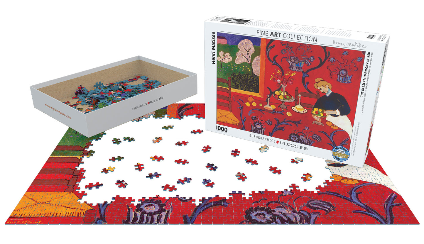 Eurographics Puzzle 1000 Piece - Matisse - The Dessert - Harmony in Red