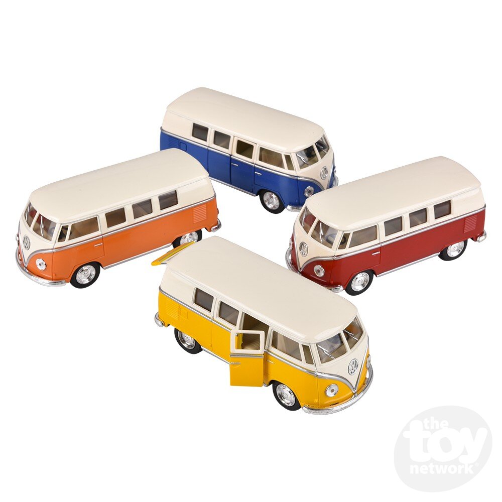 Diecast Pullback - VW Bus - Bright Colors - 1962 - 5"