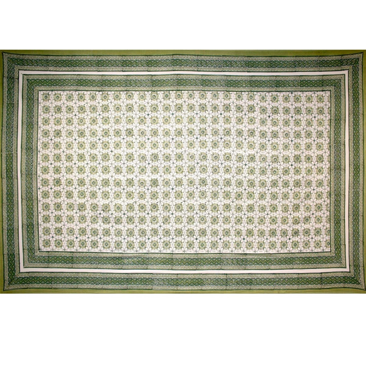 Tapestry Full Size Tile Print Green