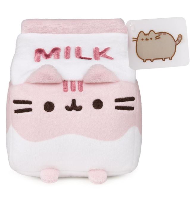 Plush Pusheen Strawberry Milk 6"