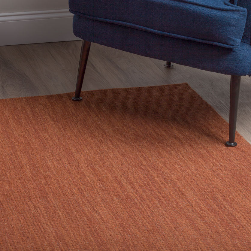 Monaco Boucle Wool Rug Paprika 3'6" x 5'6"