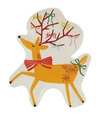Holiday - Dish - Stoneware - Iconic Christmas Shaped - Approximately 8" Long