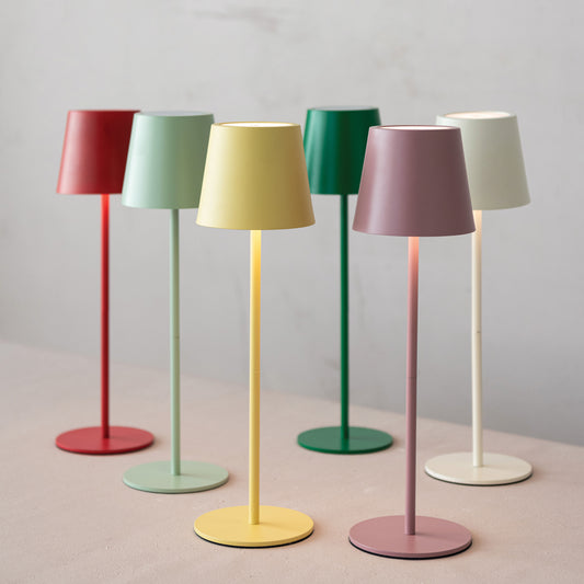 Lamp Tabletop Metal Rechargeable LED with Touch Sensor