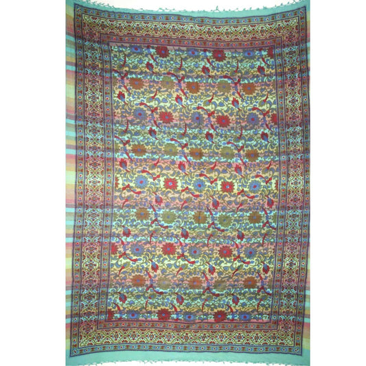 Tapestry Full Size Overprint Madras Sunflower Yellow