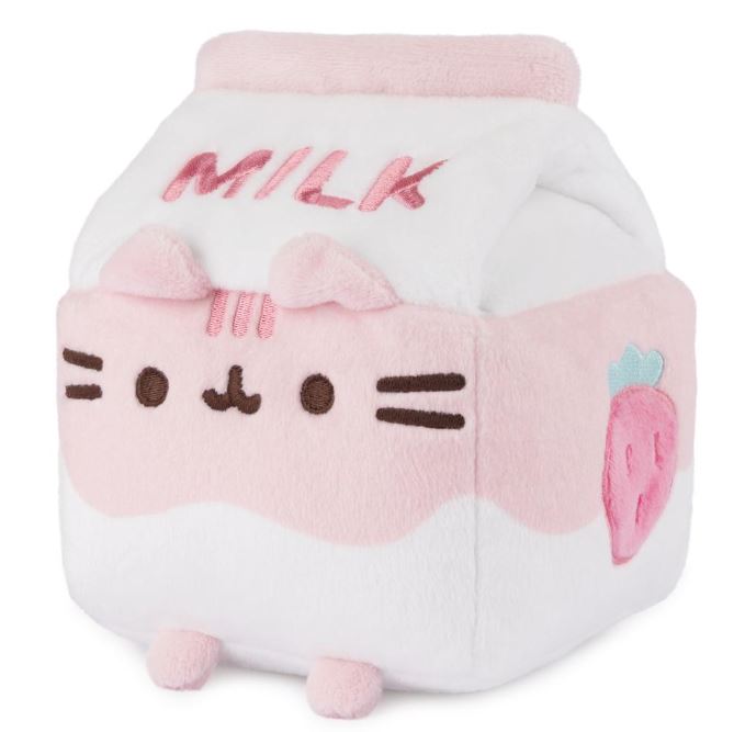 Plush Pusheen Strawberry Milk 6"