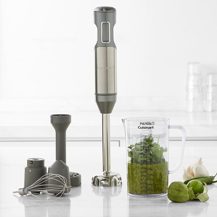 Electric Immersion Hand Blender Smart Stick With Masher & Whisk 300-watt 2speed