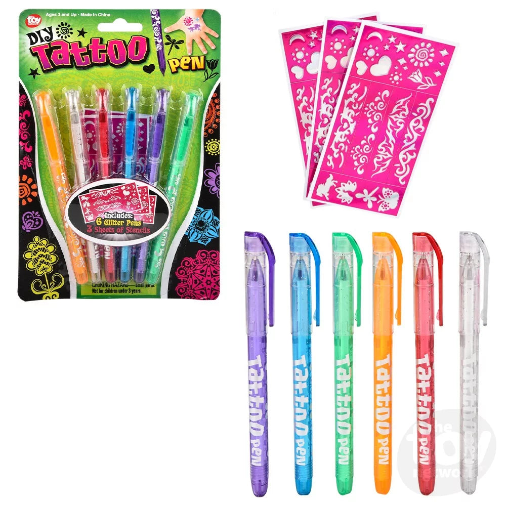 Tattoo Pens 6 Colored Pen Set