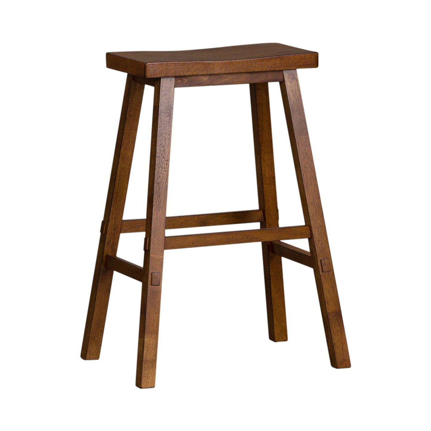 Creations II Collection Sawhorse Saddle Stool Tobacco Finish 30 Inch