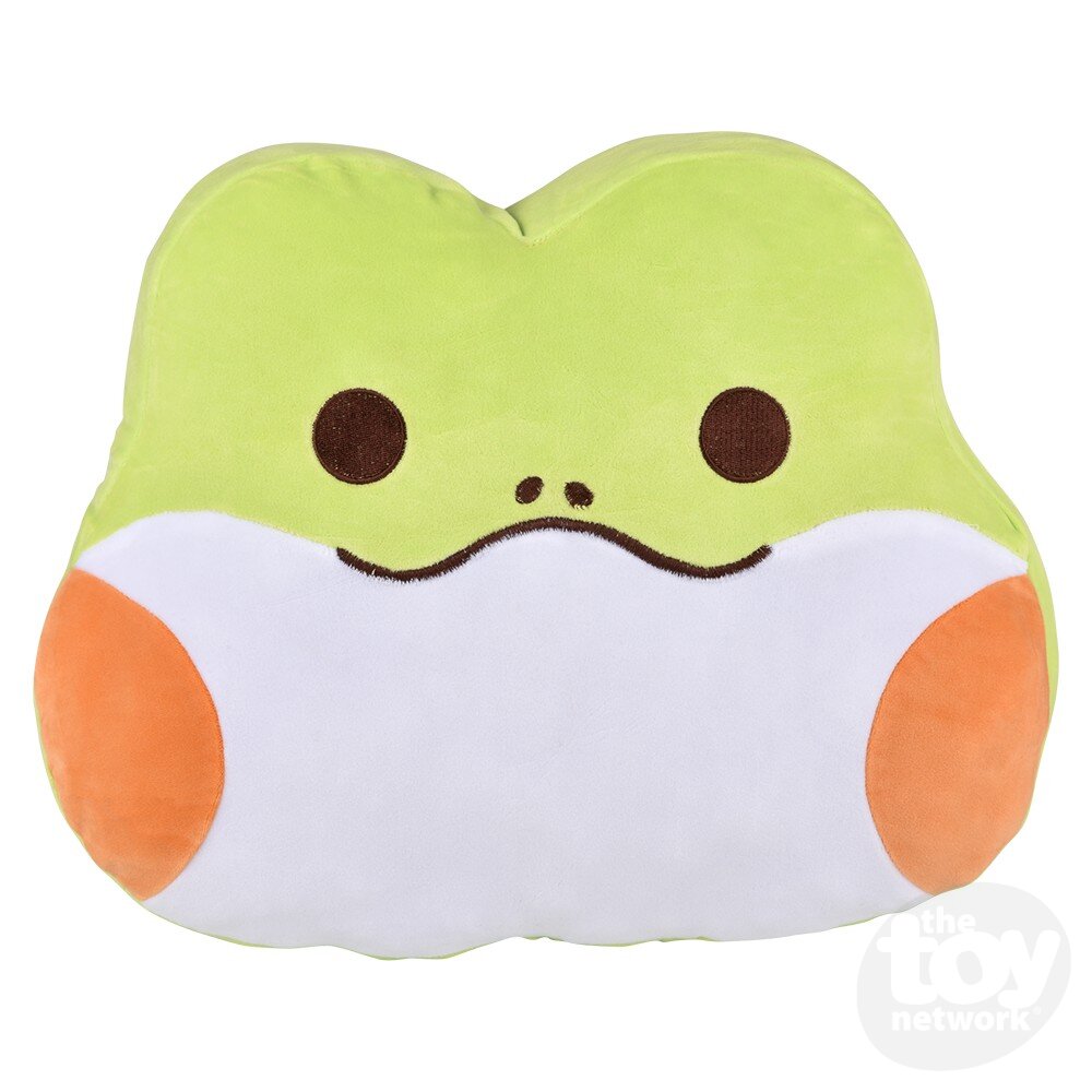 Plush Pillow Kawaii Frog 16"
