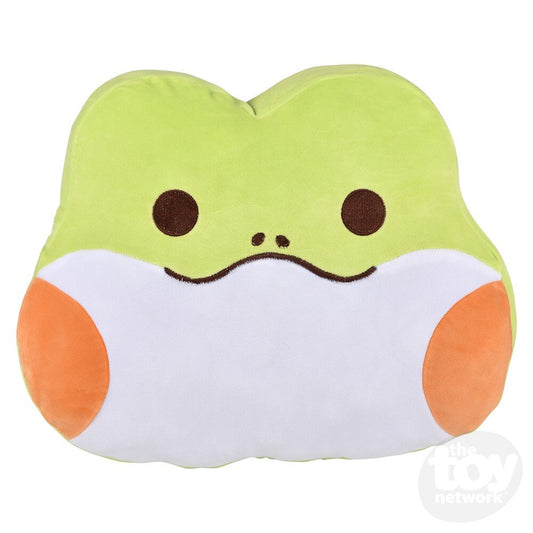 Plush Pillow Kawaii Frog 16"