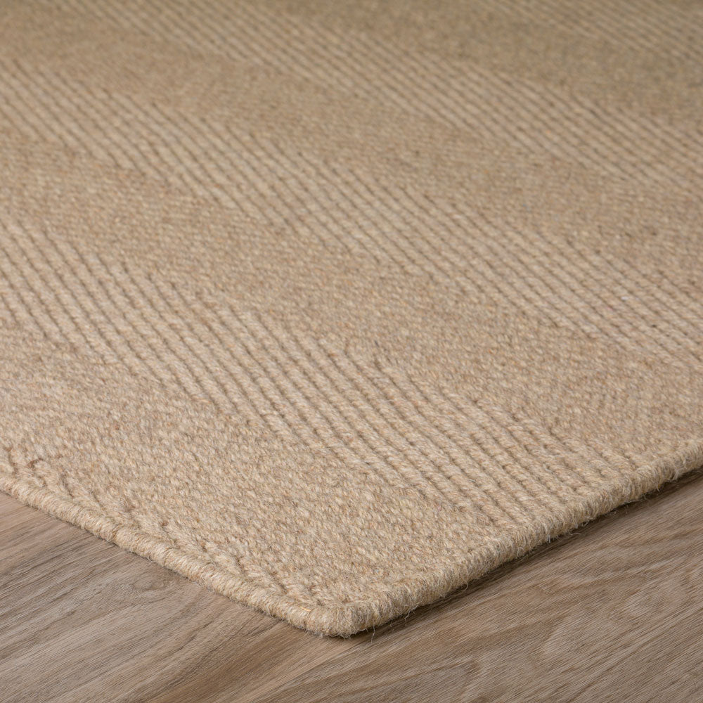 Monaco Herringbone Wool Rug Putty 3'6"X5'6"