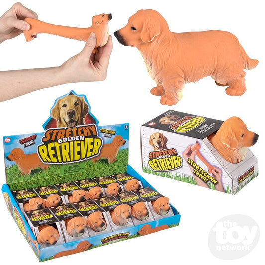 Stretchy Dog Golden Retriever 5.25" (Sold Individually)