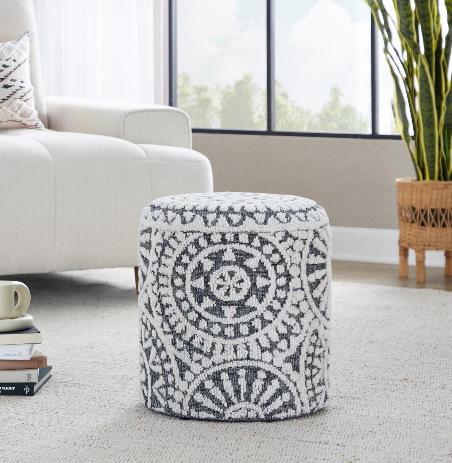 Tahoe 18" Mosaic Storage Ottoman