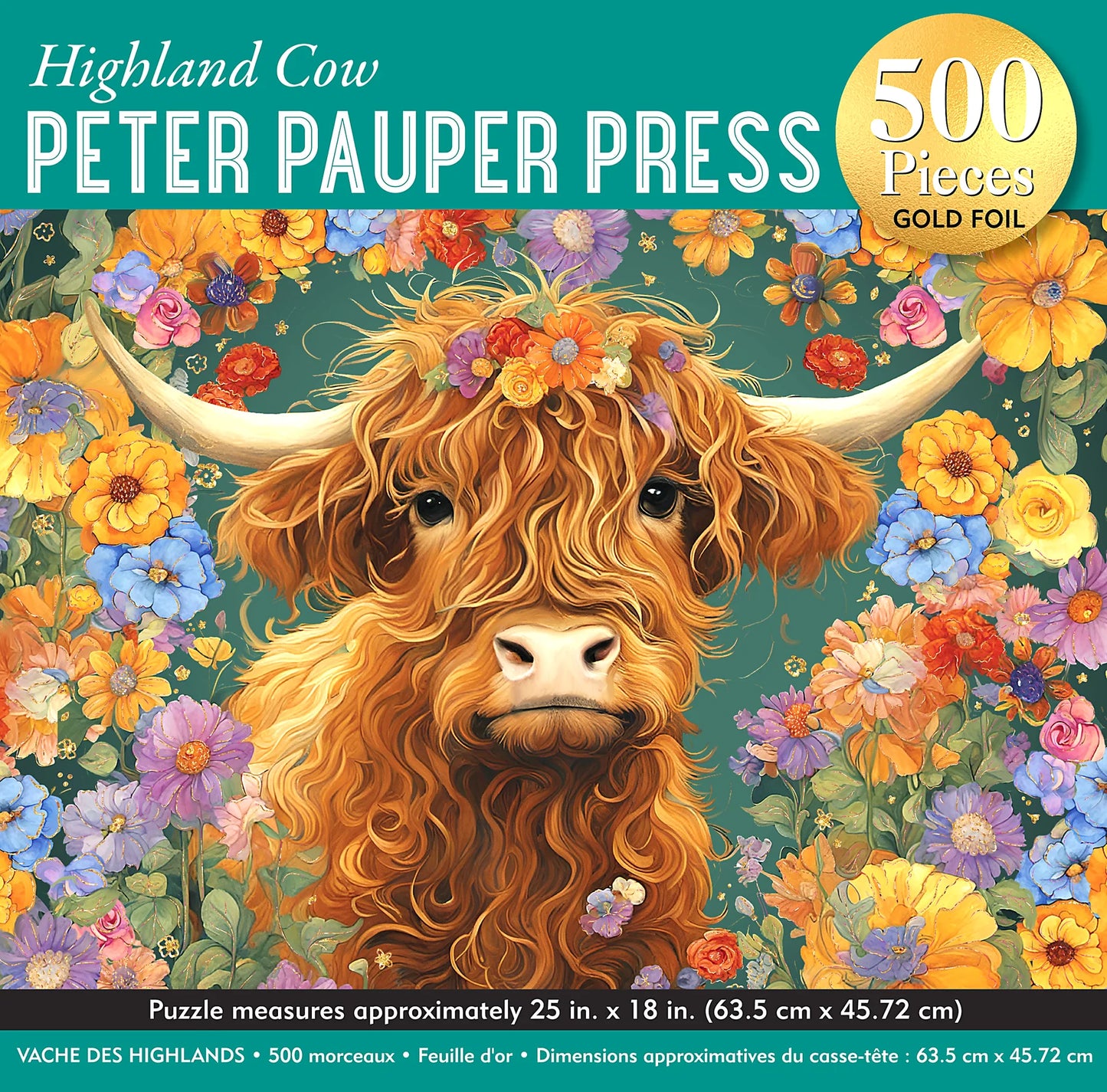 Puzzle 500 Piece Highland Cow