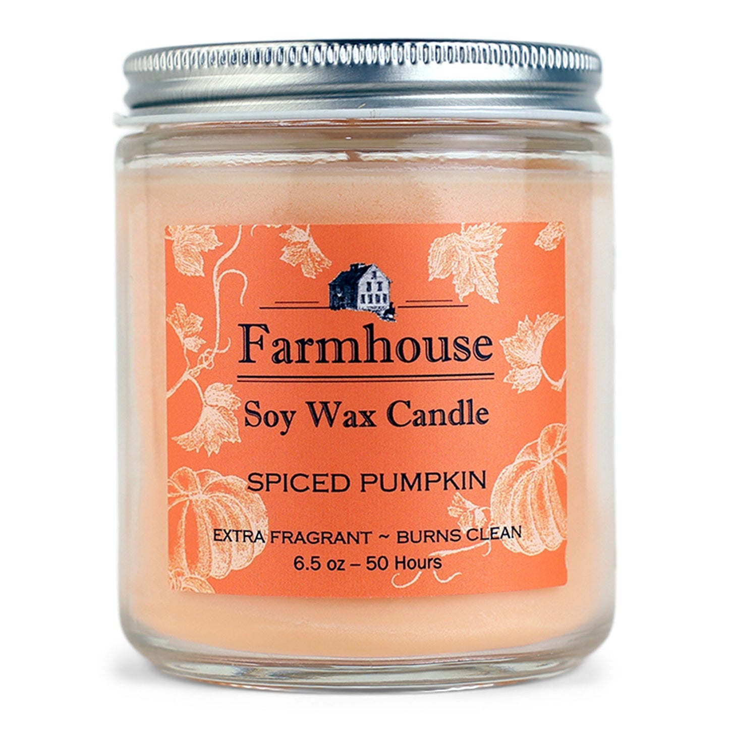 Soy Candle - 6.5oz - Spiced Pumpkin