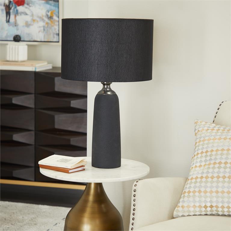 Brown Cement Modern Table Lamp