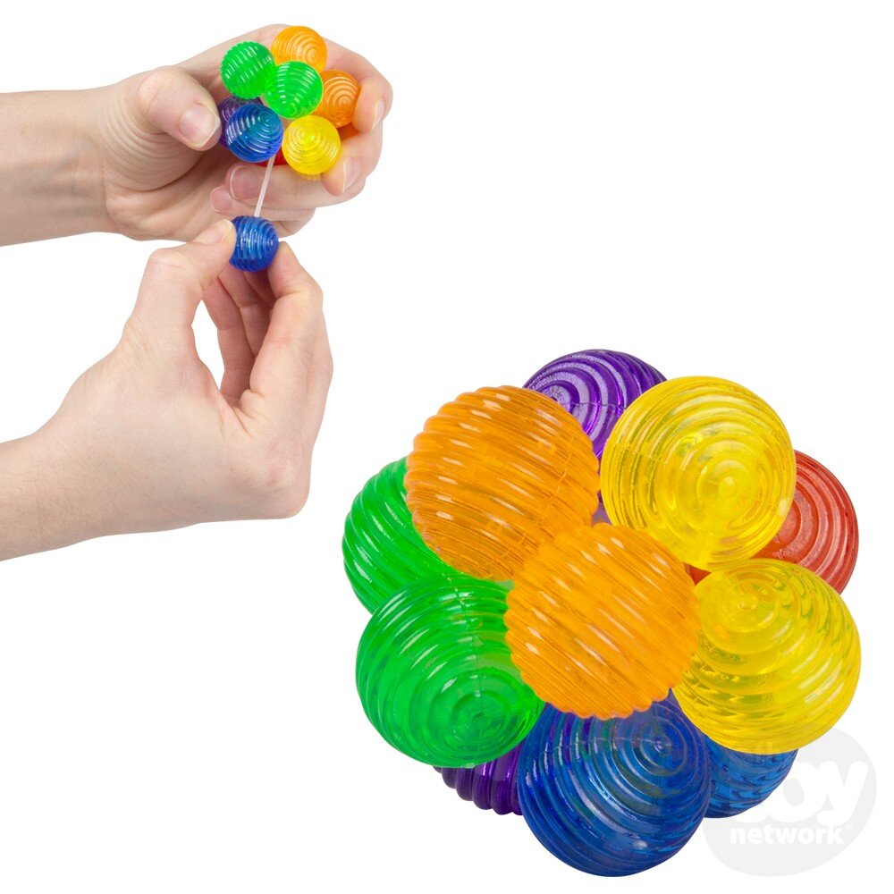 Fidget Ball Atomic Multiple Colors 2.25"