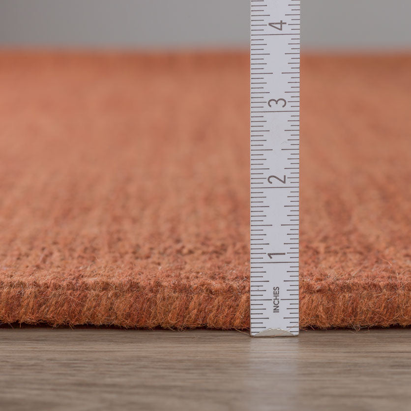 Monaco Boucle Wool Rug Paprika 3'6" x 5'6"