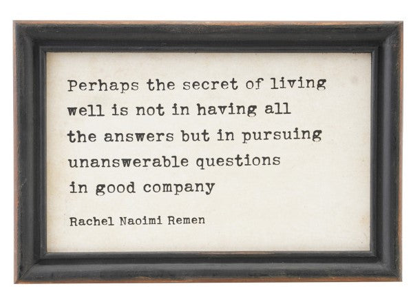 Wall Décor Wood Framed Sayings