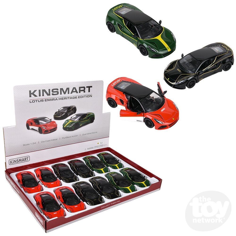Diecast Pullback - Lotus - Empira Heritage - 5" - Sold Individually