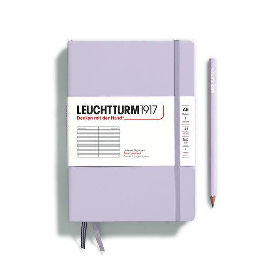 Notebooks - Medium (A5) Lilac Hardcover Ruled