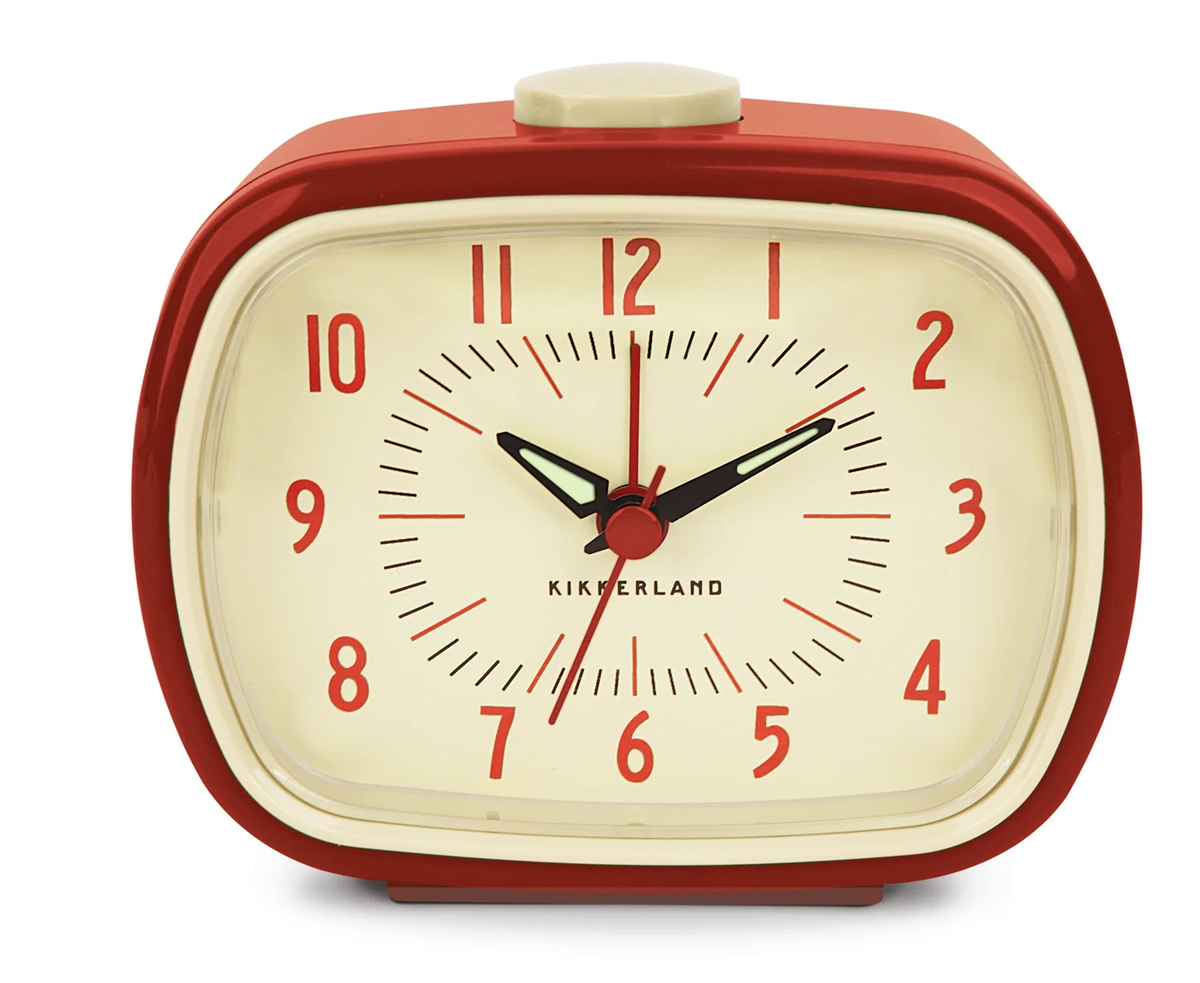 Clock Home Red Alarm Clock Retro Red – Homeport