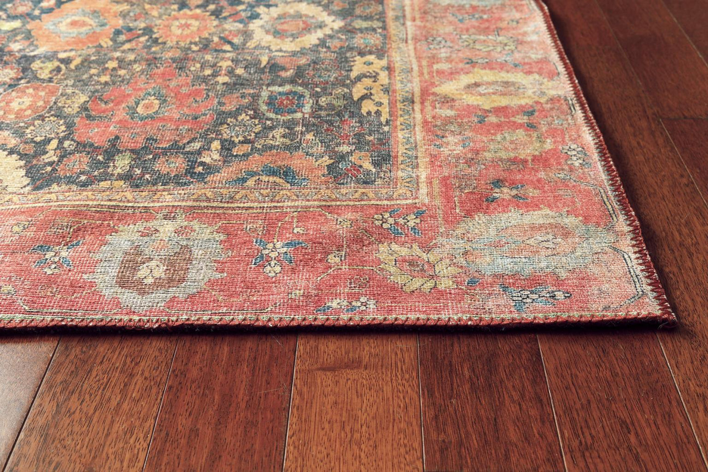 London Luna Navy Washable Rug 3'9" x 5'6"