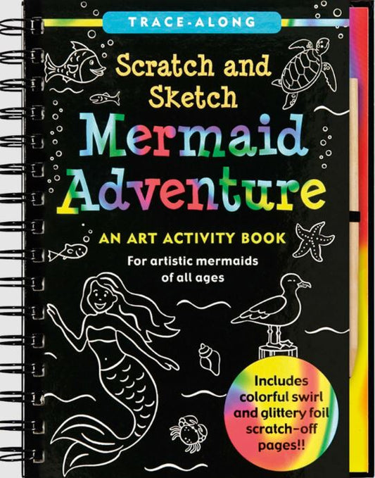 Scratch And Sketch Trace Along Activity Book Mermaid Adventure