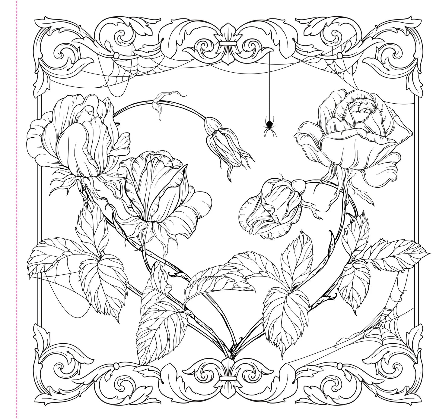 Artist's Adult Coloring Book Goth Garden