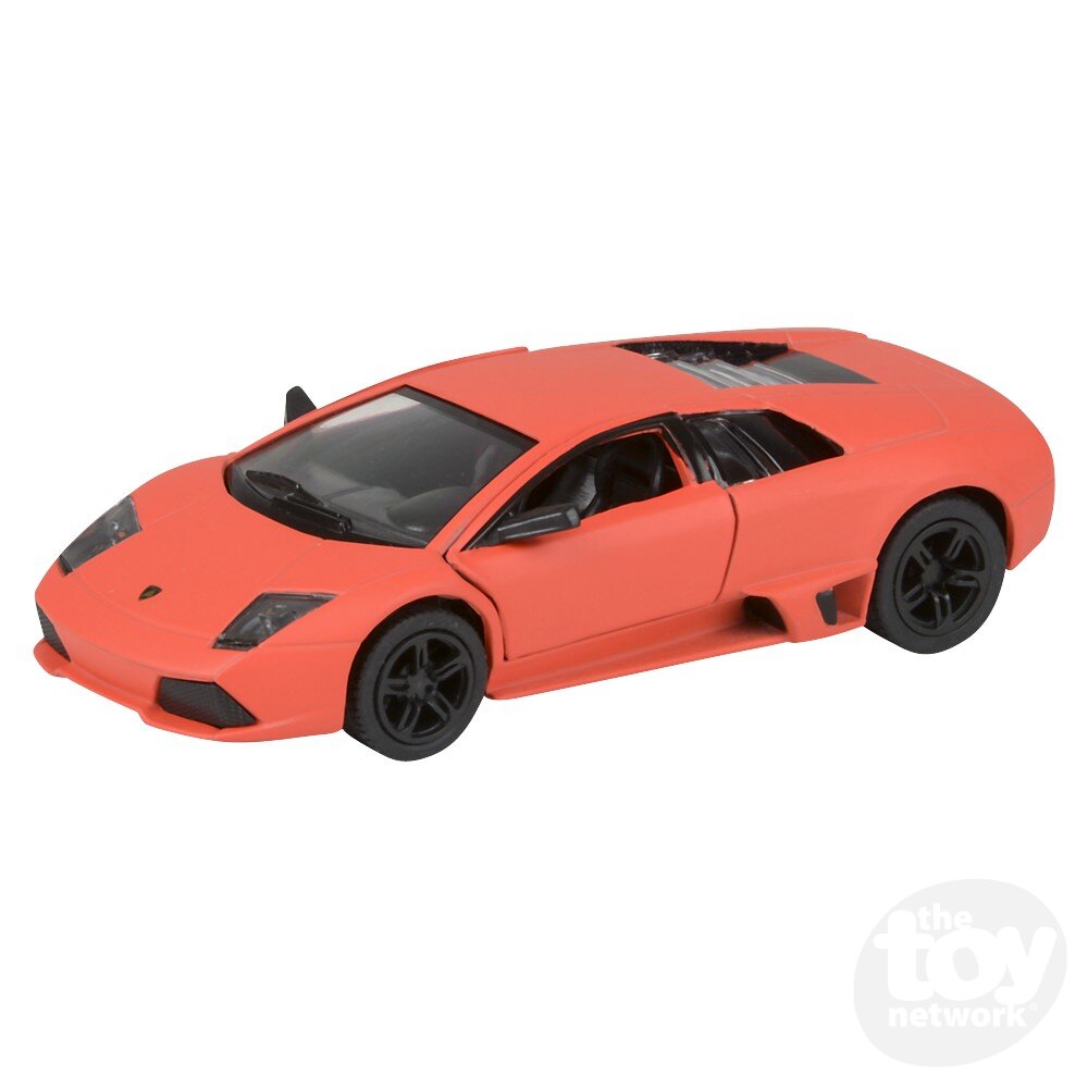 Diecast Pullback - Lamborghini - Sports Car Matte Finish - 5" - Sold Individually