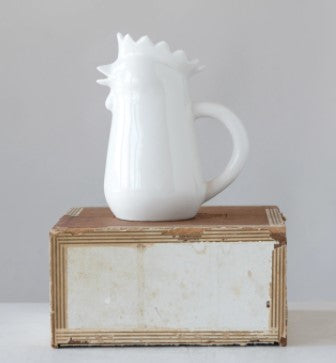 Stoneware Chicken Creamer