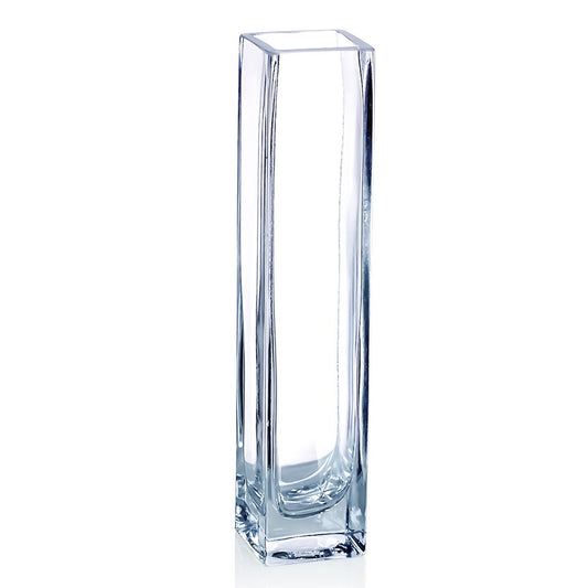 Clear Glass Vase 1.5x1.5x8in