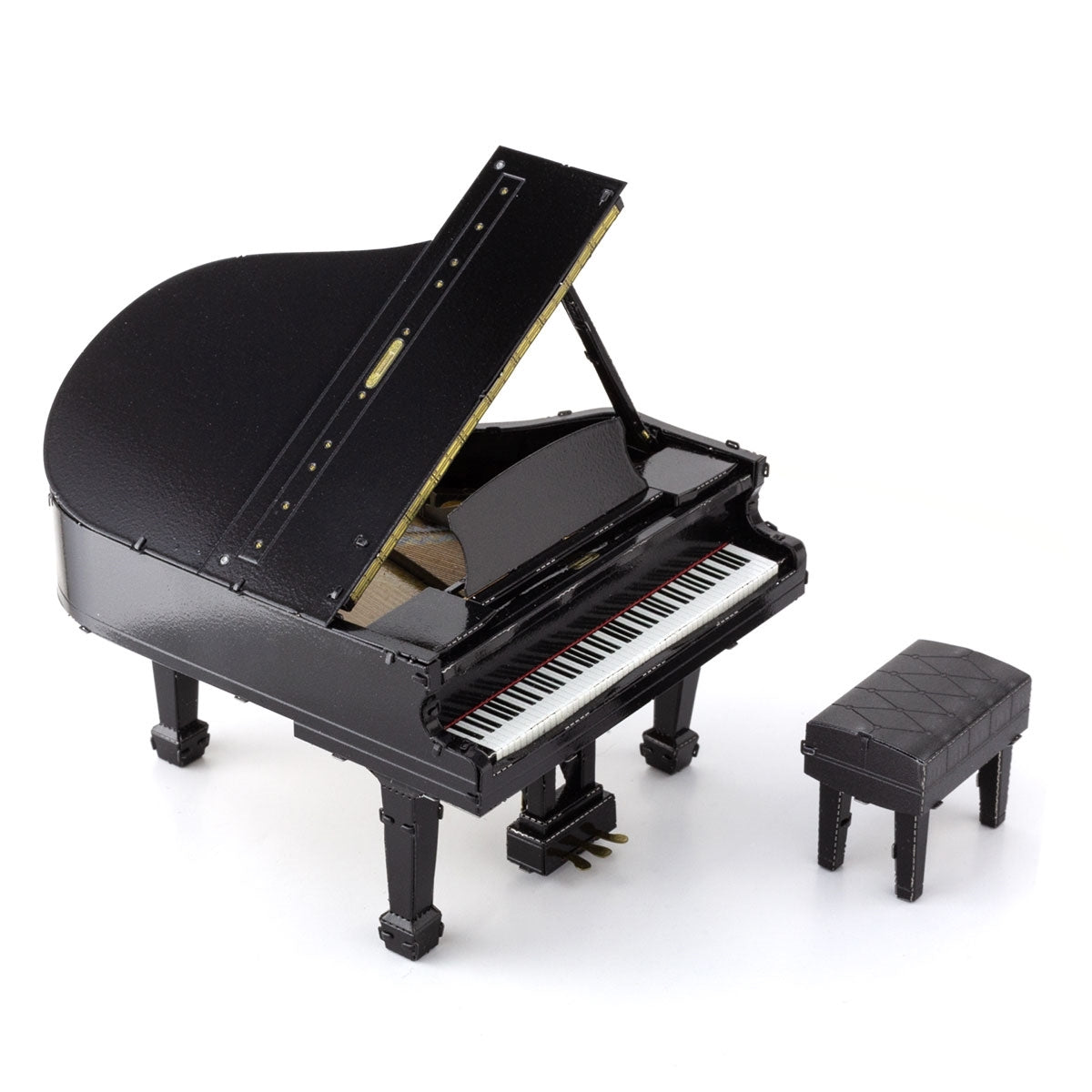 Metal Model Kit Musical Grand Piano Black