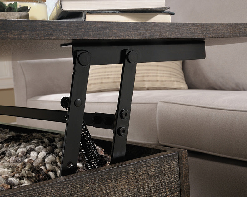 Steel River Lift Top Coffee Table Carbon Oak Finish