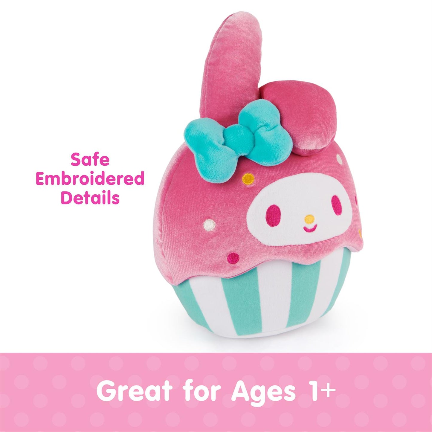 Plush Sanrio Hello Kitty My Melody Cupcake 8"