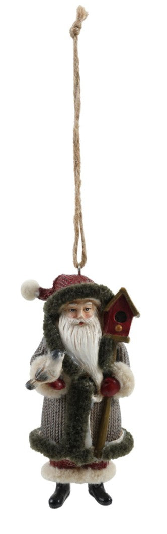 Ornament - Resin - Santa - 4.5"h