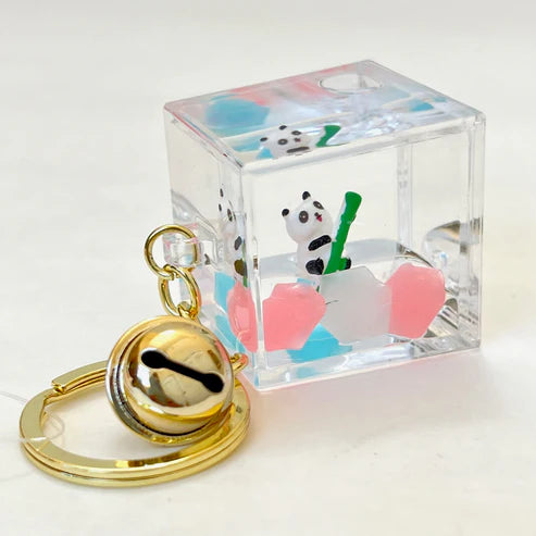 Keychain Charm Panda & Bamboo Floaty in Various Containers - Sold Individually