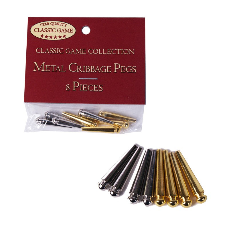 Cribbage Pegs Metal Set of 8