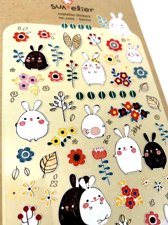 Stickers Bonny Bunnies & Flowers