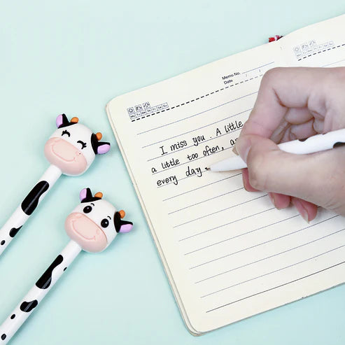 Gel Pen Cow Retractable