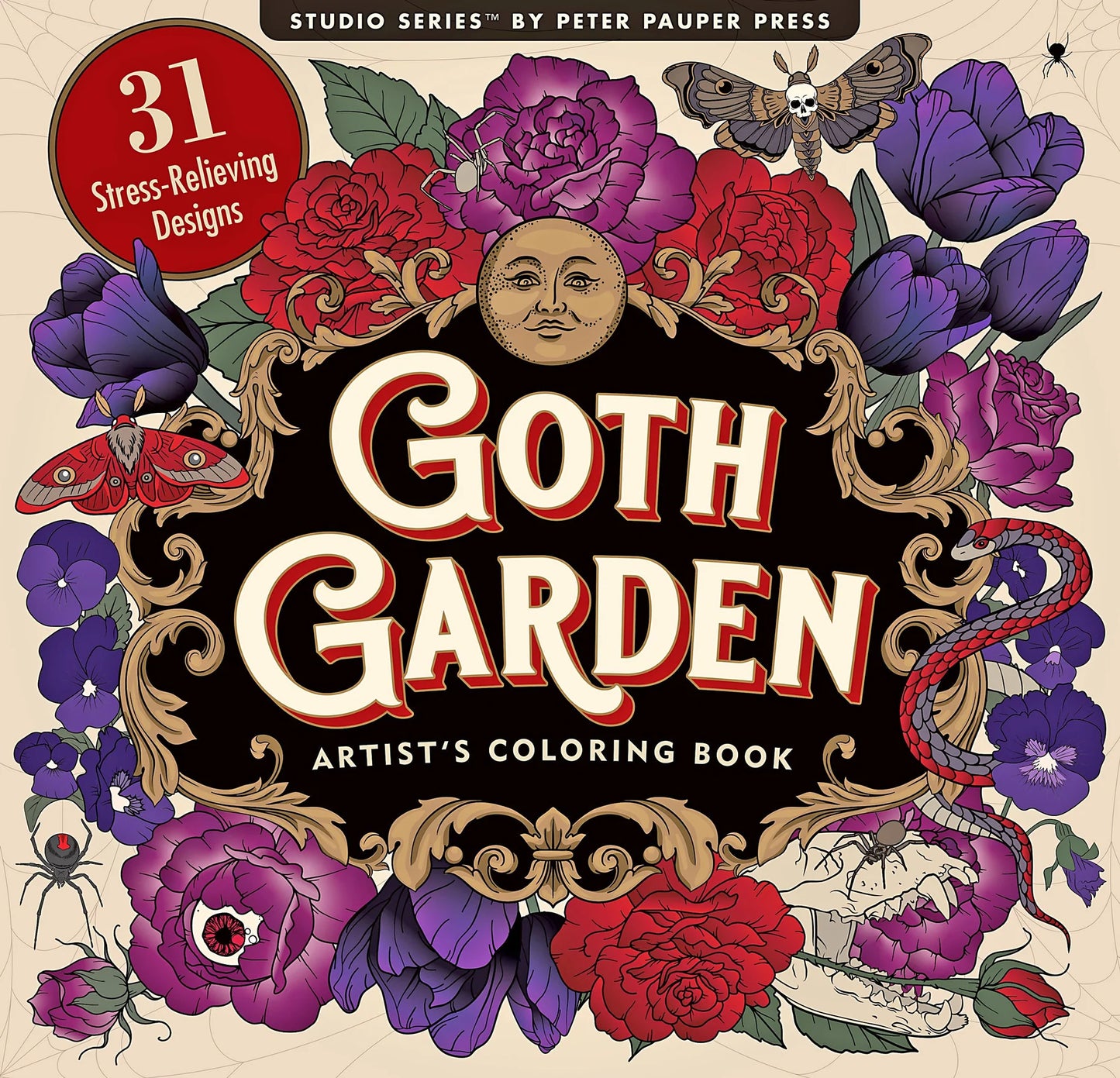 Artist's Adult Coloring Book Goth Garden