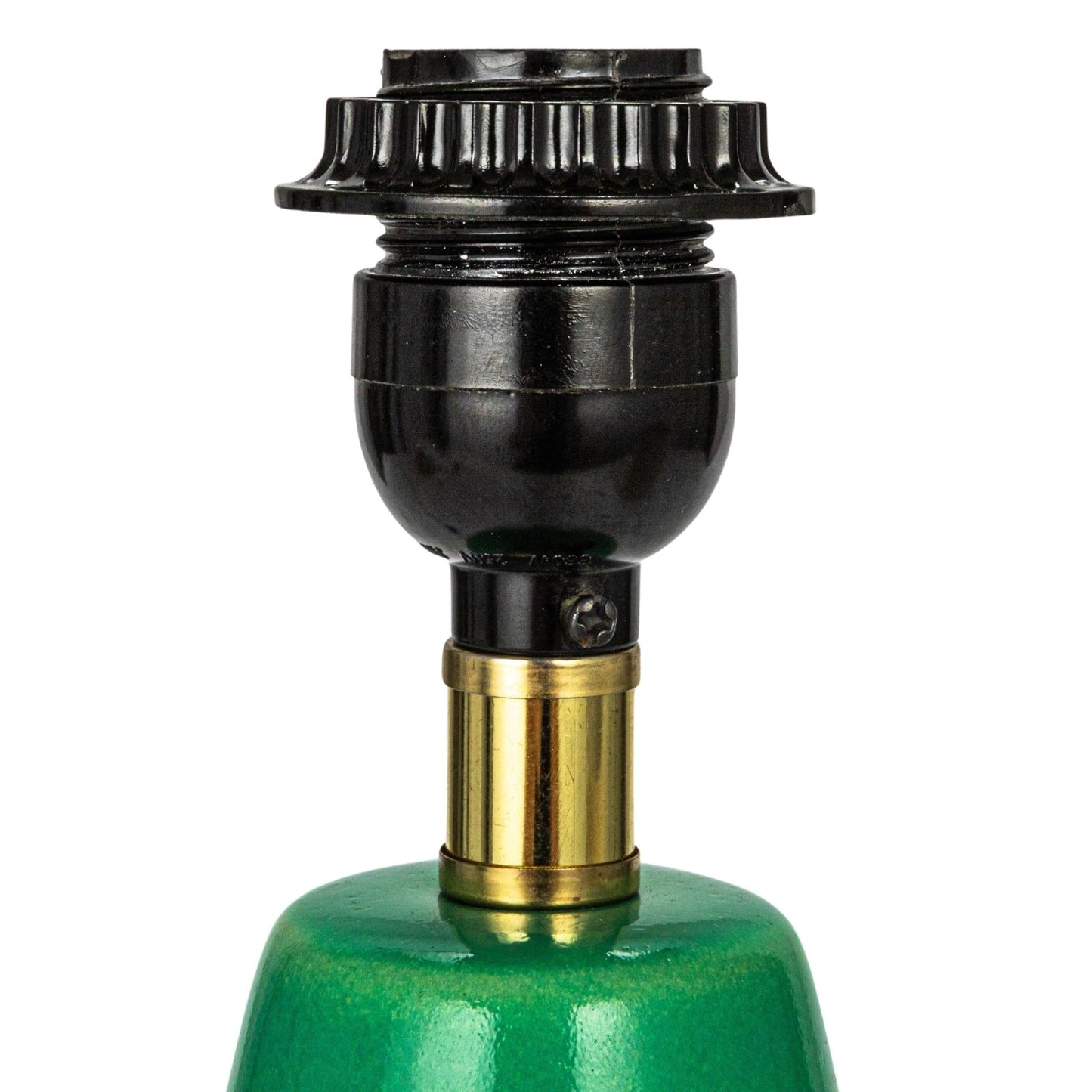 Lamp Tabletop Ceramic Green 27.5"h