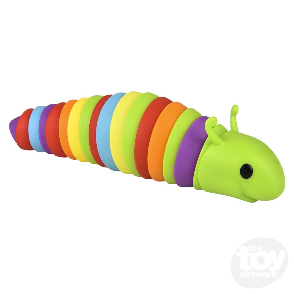 Sensory Wiggle Caterpillar Multicolor or Green 7.5" - Sold Individually
