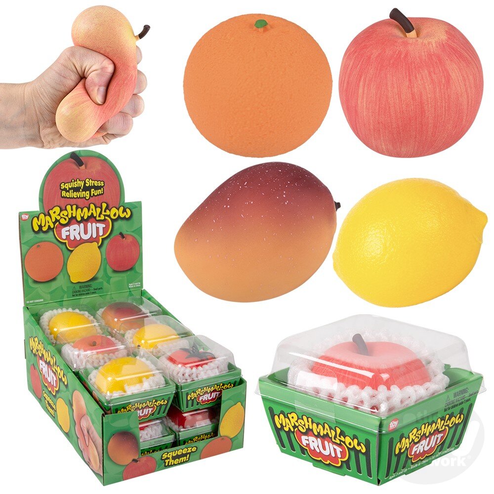 Marshmallow Stretch Fruit 2.5" (Sold Individually)