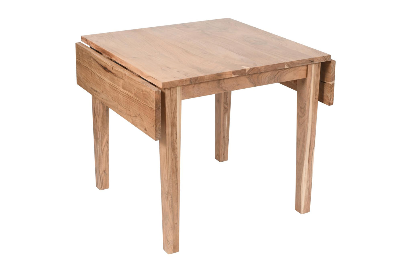 Urban Archive Colby Dining Table Drop Leaf Square To Rectangle Natural