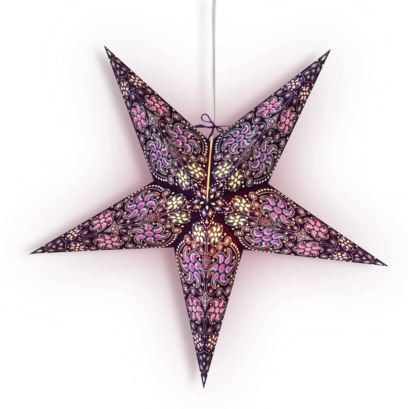 Star Lantern Purple Winds 24"