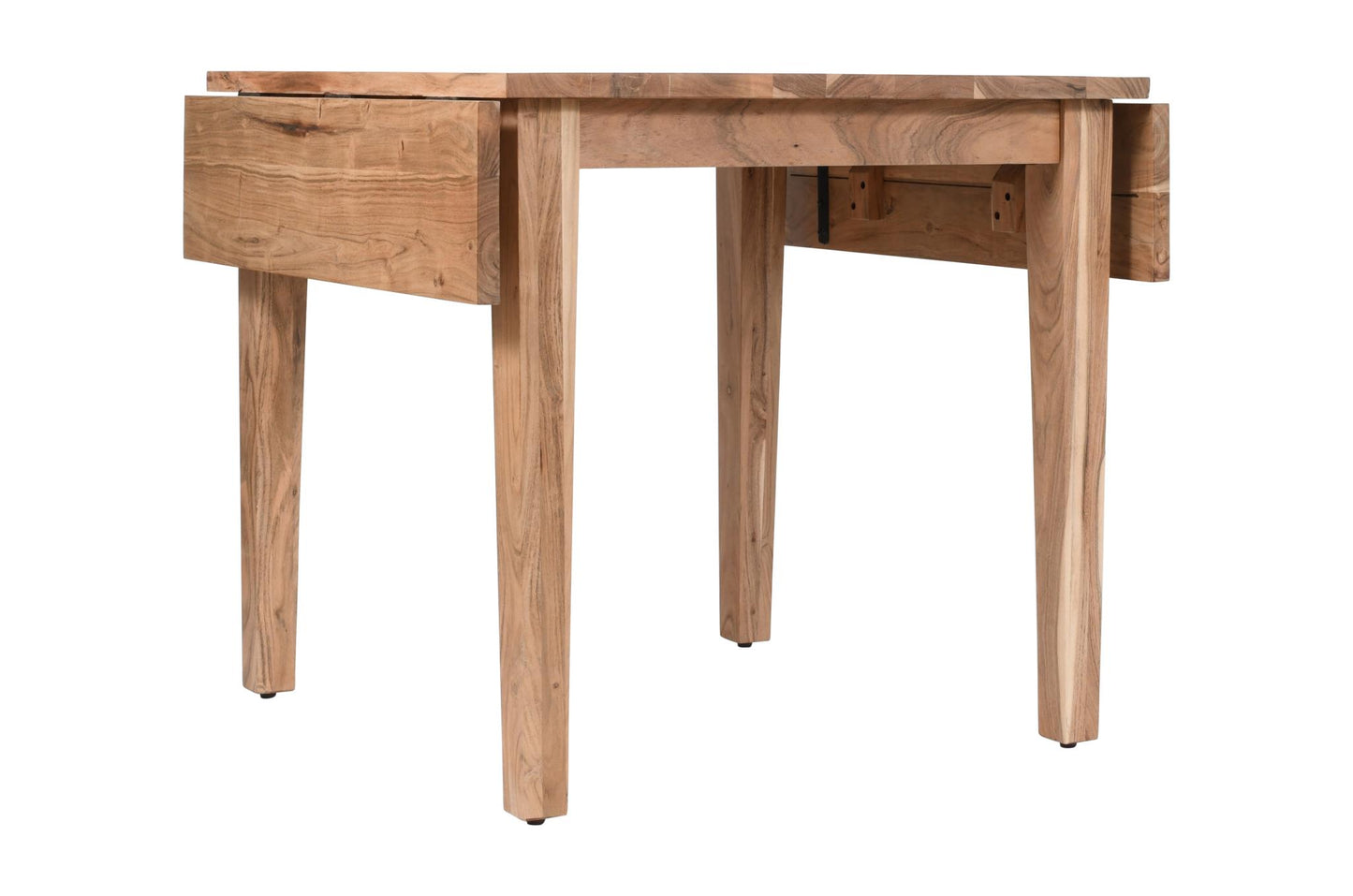 Urban Archive Colby Dining Table Drop Leaf Square To Rectangle Natural