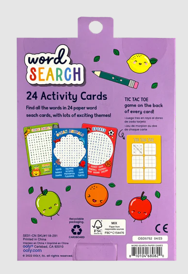 Activity Card Kit Word Search