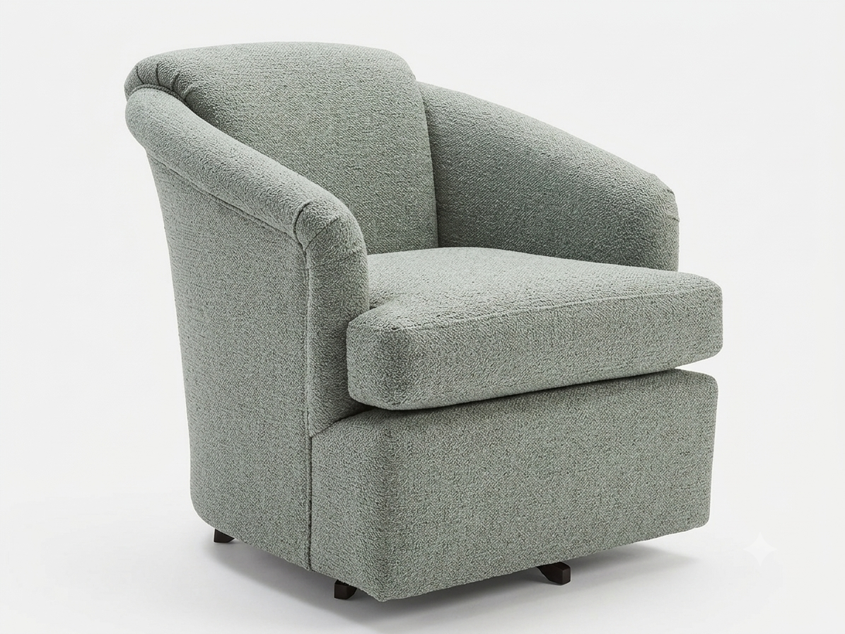 Cassie Swivel Glider Ice Fabric