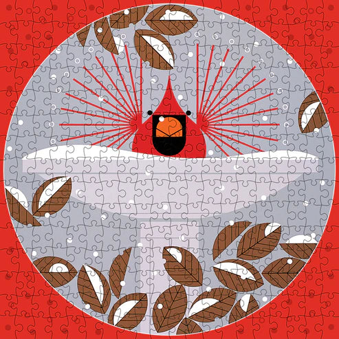Holiday Puzzle 300 Piece - Charley Harper - B-r-r-r-r-rdbath